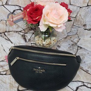 Belt Bag Pebble Leather Leila Black Kate Spade